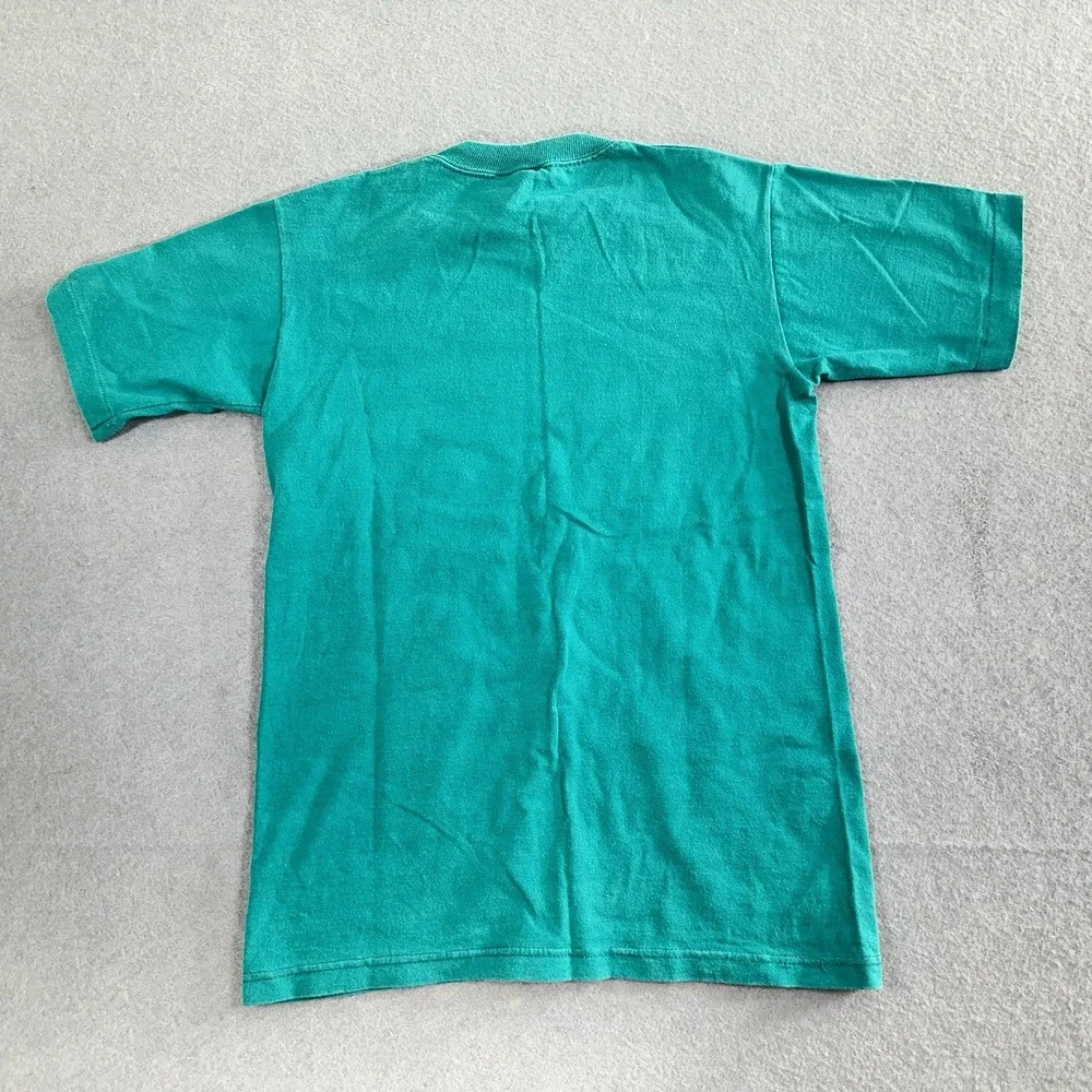 Vintage MICKEY MOUSE Shirt Youth Kids Large Green Disney Designs Made in USA 90s